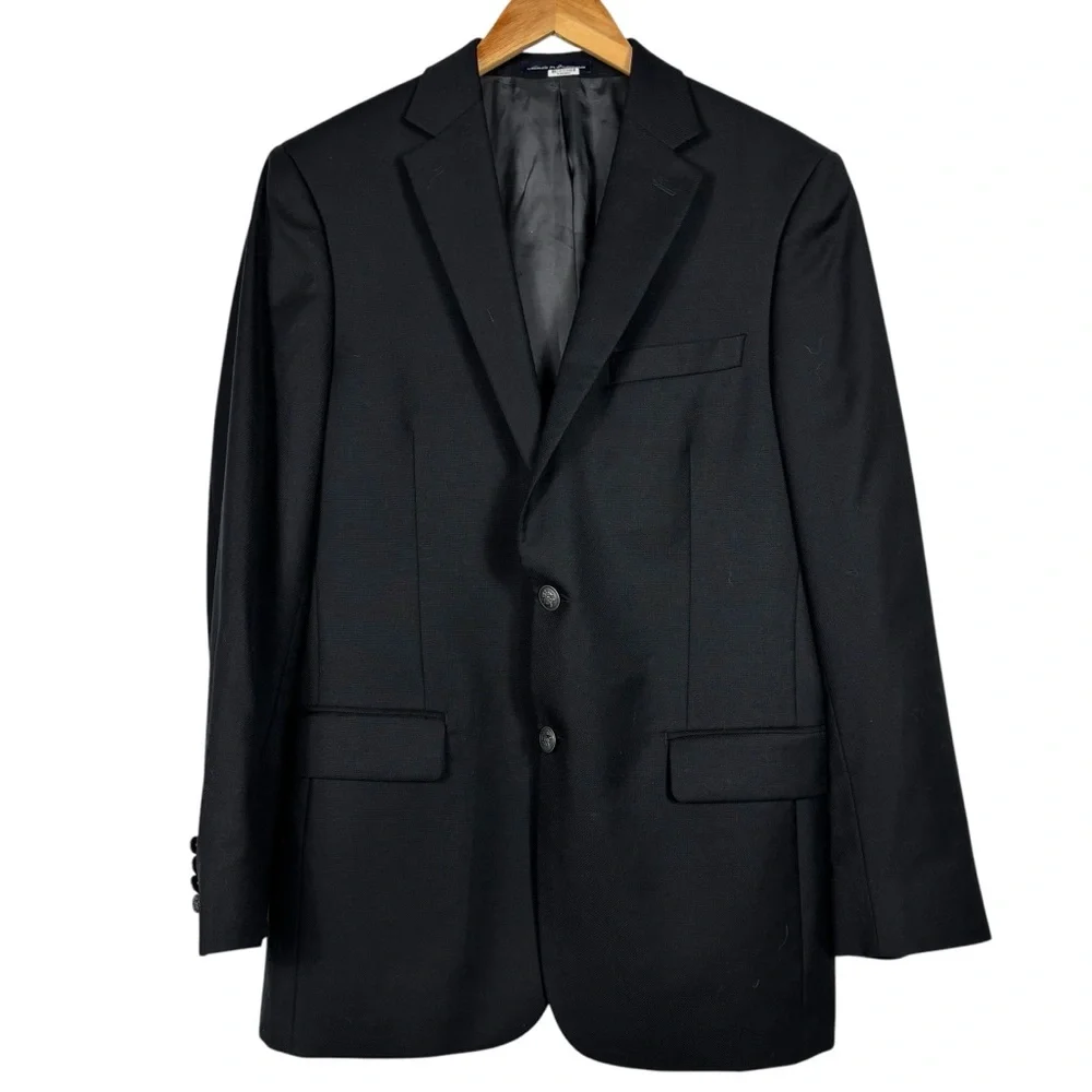 Hart Schaffner Marx 1887 Wool Blazer Metal Silver Buttons Men's Size 40R